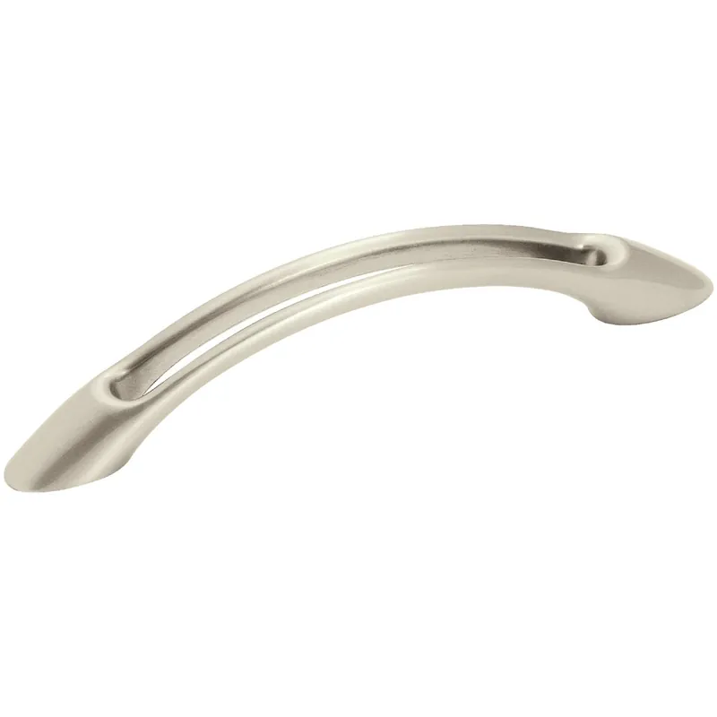 Essential‘z Satin Nickel Arch Handle Cabinet Pull 3-3/4-in Center To Center