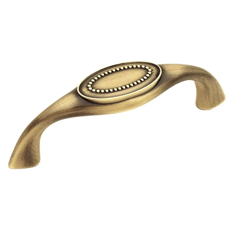 Opulence 3 Inch Elegant Brass Cabinet Pull - Model Bp26132eb