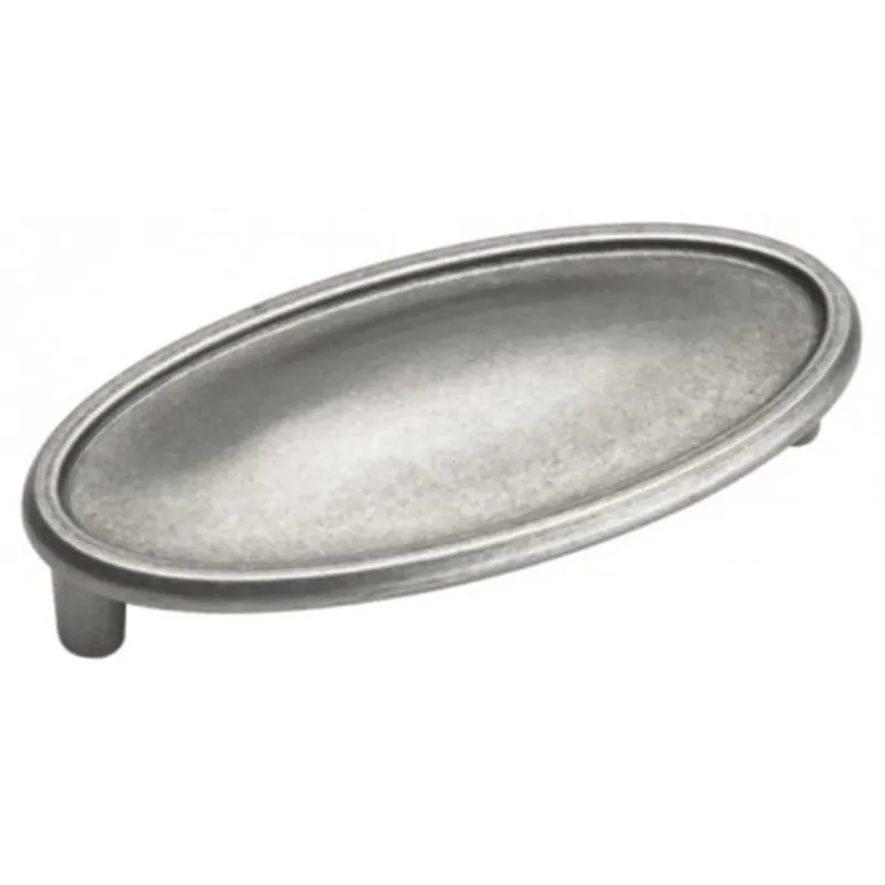 Manor 3 Inch Weathered Nickel Cup Pull - Model Bp26126wn