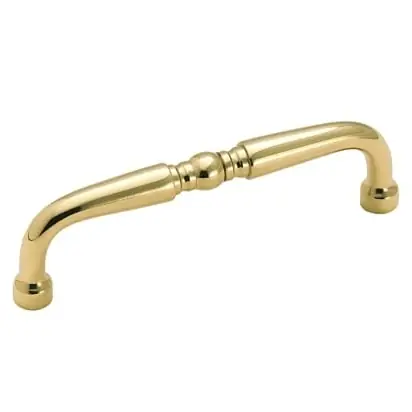 Bp14513 Polished Brass Cabinet Pull, 3-1/2 Inch Center Handle From Allison Value Collection
