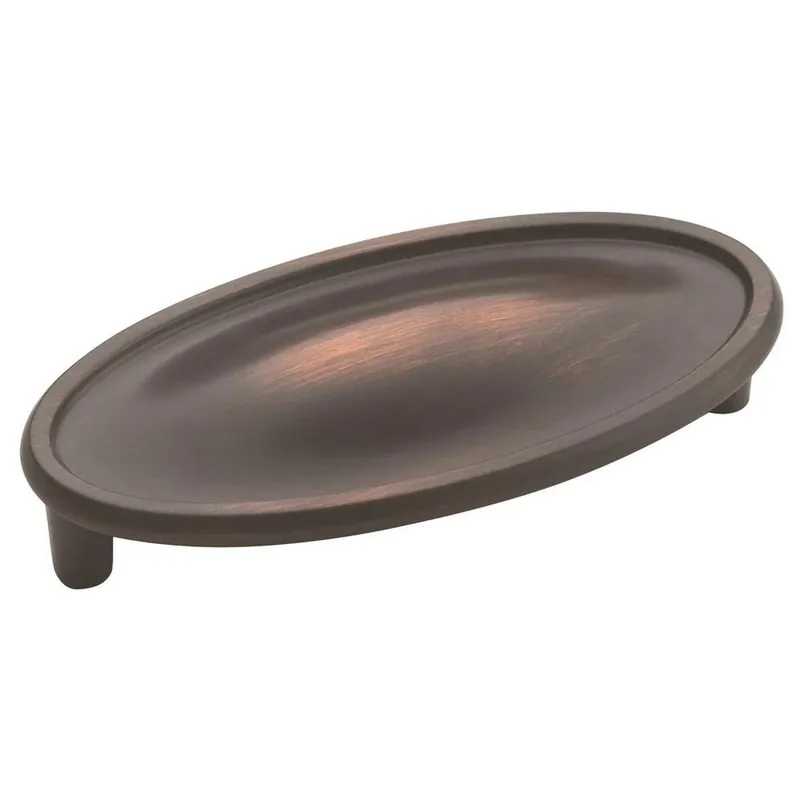 3-In. Bronze Traditional Cup Cabinet Pull