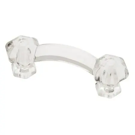 Liberty Hardware PN0300L-CL-U Clear Pulls Victorian Series 3 Inch Center To Center Designer Cabinet Pull