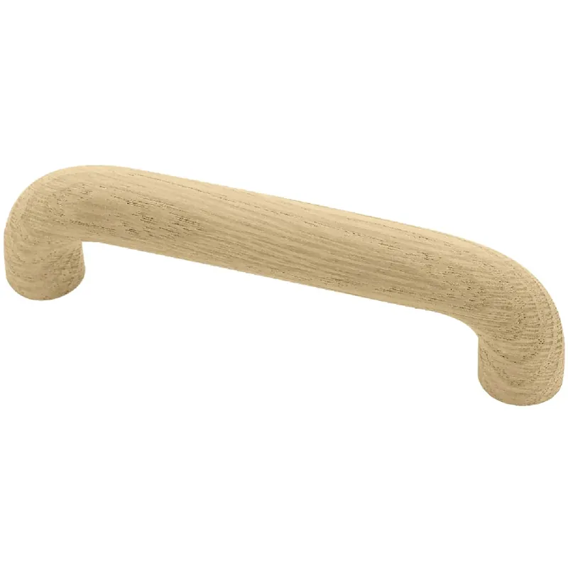 Oak Finish Beech Wire Cabinet Pulls, 96mm, 2-Pk.