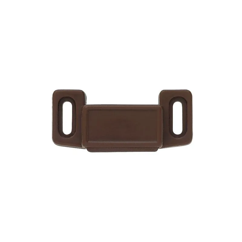 2 In. Brown Economy Magnetic Door Catch With Strike (10-Pack)
