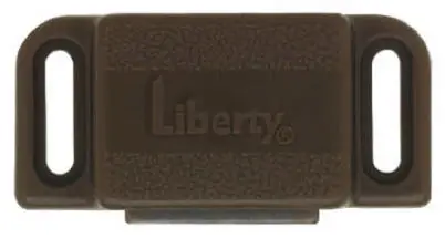 Liberty Hardware C080X0L-BR-U Brown Magnetic Heavy Duty ABS Plastic Magnet Catch With Strike (Set Of 2)