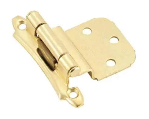 Amerock BP79283 Self-Closing Face Mount Hinge - Polished Brass