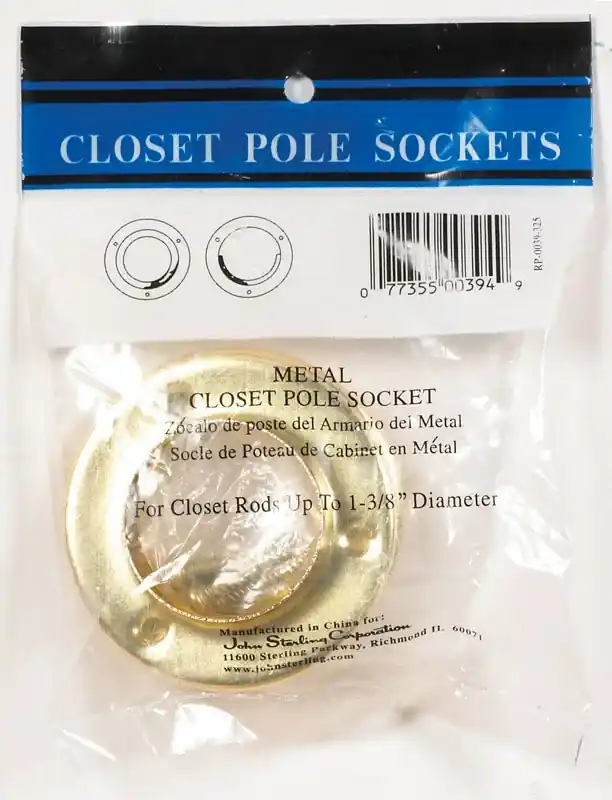 John Sterling Pro 1-3/8 In. L X 1-3/8 In. D Brass Steel Rod Socket