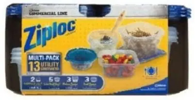 13 Count Variety Storage Container Set With Lids For Home Organization