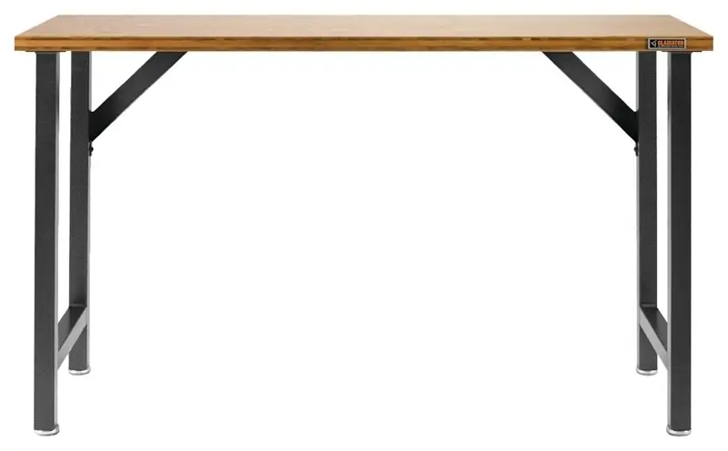 Gladiator 66.5-inch Bamboo Modular Workbench With Steel Frame And Maple Top
