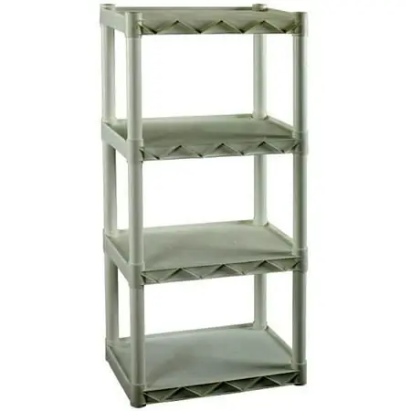 Plano Molding 4 Shelf Solid Shelving Unit 22" X 14" White