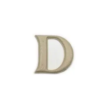 7 Inch Poly Letter D - Simulated Wood Grain Design