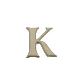 7 Inch Simulated Wood Grain Poly Letter K - Model Gb-7/k