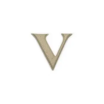 Hy-Ko Products GB-7-V 7 In. Wood Grain Letter V