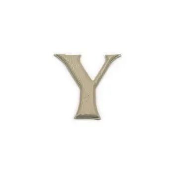7 Inch Simulated Wood Grain Poly Letter Y - Model Gb-7/y