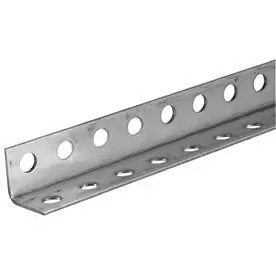 4-foot X 1.25-inch Plated Steel Perforated Angle For Versatile Applications