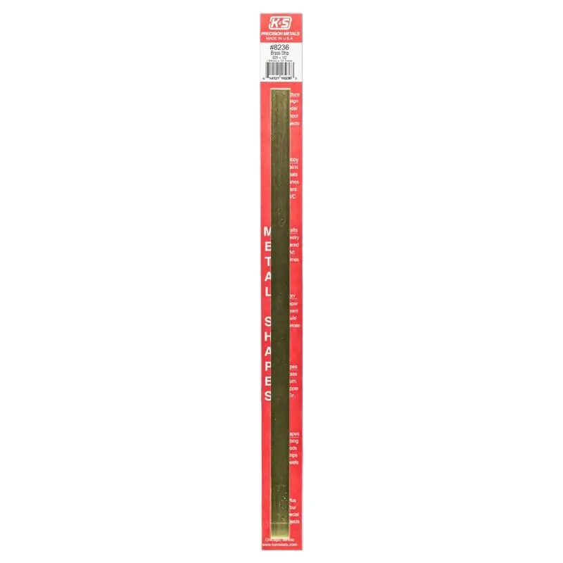 0.03 In. X 0.5 In. X 12 In. Galvanized Brass Plain Metal Strips