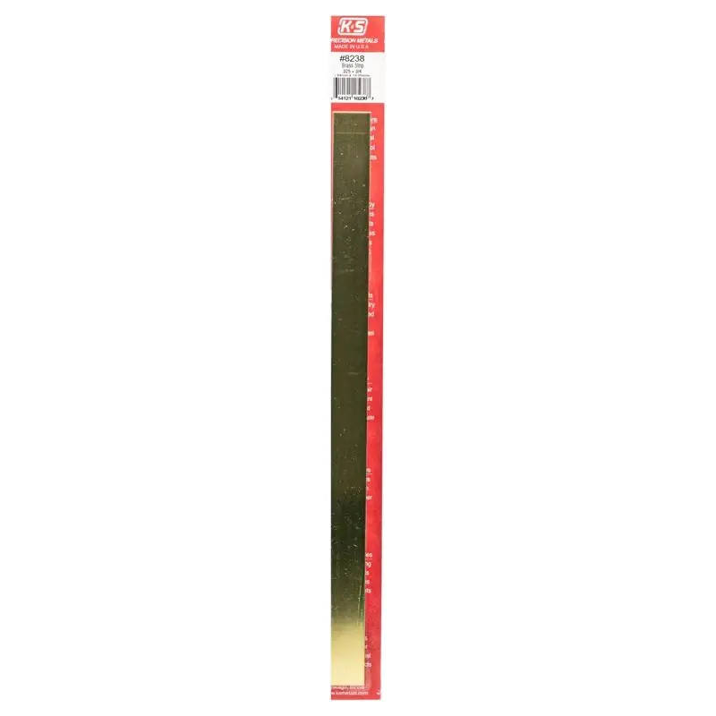 0.03 In. X 0.75 In. X 12 In. Galvanized Brass Plain Metal Strip