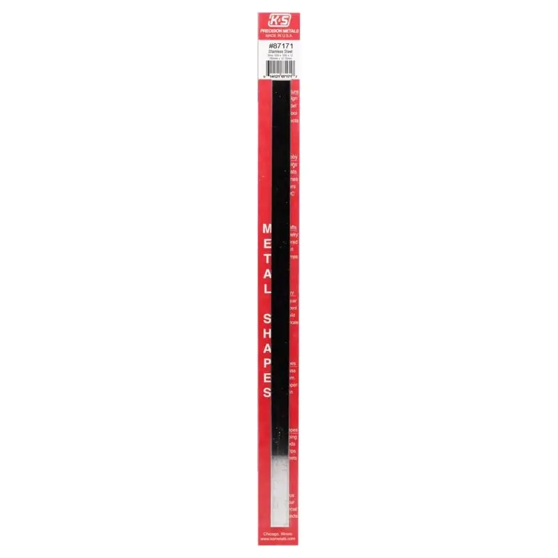 12 In. Mirror Finish Stainless Steel Strip, 0.5 In. Width, Model 87171