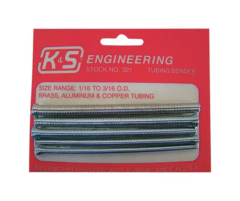 K&S 3/16 In. Tubing Bender 4-3/8 In. L Silver 5 Pk
