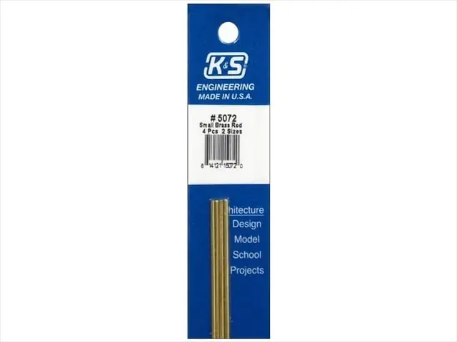 K&S 12 In. L Brass Rod 4 Pk