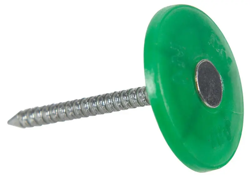 Ace 1-1/4 In. L Cap Plastic Nail Annular Ring Shank Round