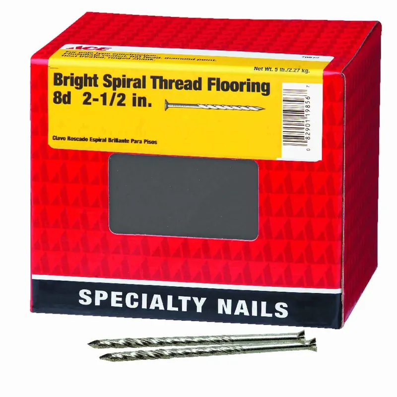 Ace 8D 2-1/2 In. L Flooring Nail Countersunk Head Screw Shank 1 Pk 5 Lb.