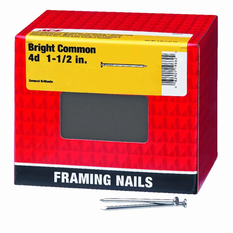 Ace 4D 1-1/2 In. L Common Steel Nail Flat Head Smooth Shank 1 Pk 5 Lb.