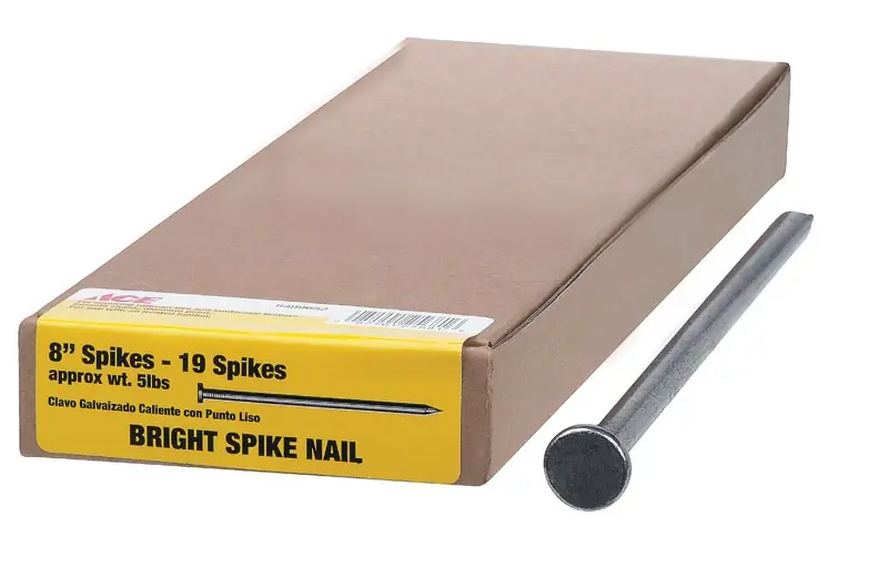 Ace 8 In. L Spike Bright Steel Nail Smooth Shank 5 Lb.