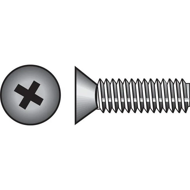 Hillman No. 1/4-20 In. X 1/2 In. L Phillips Flat Head Stainless Steel Machine Screws 100 Pk