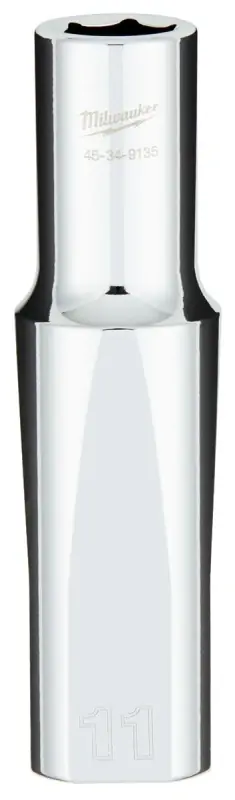 1/2 In. Drive 11 Mm 6-point Deep Metric Socket With Four Flat Sides