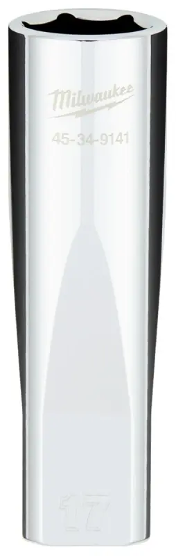 1/2 In. Drive 17 Mm 6-point Deep Metric Socket With Four Flat Sides