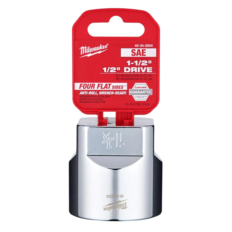 1-1/2 In. X 1/2 In. Drive Sae 6 Point Standard Socket