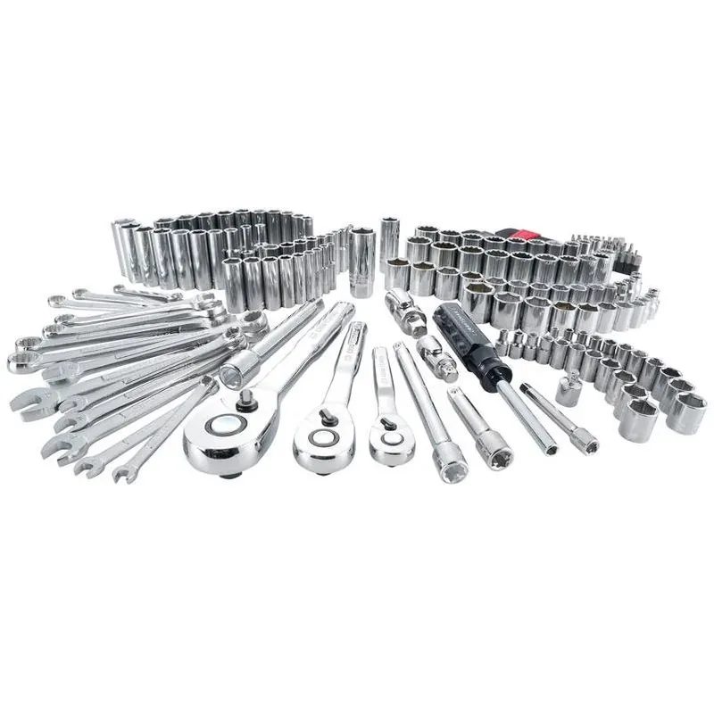 Craftsman 189‑Piece Metric & SAE Socket Set – 1/4‑3/8‑1/2 Drive, 6 & 12‑Point, Polished Chrome