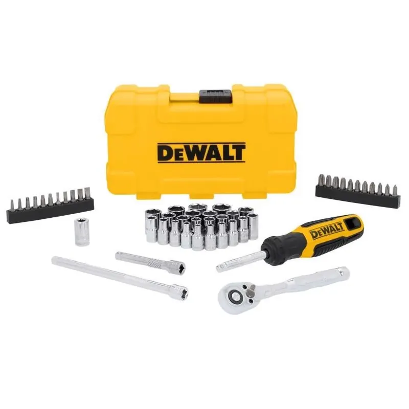 DeWalt 1/4" Drive 50‑Piece Metric & SAE Mechanic Tool Set