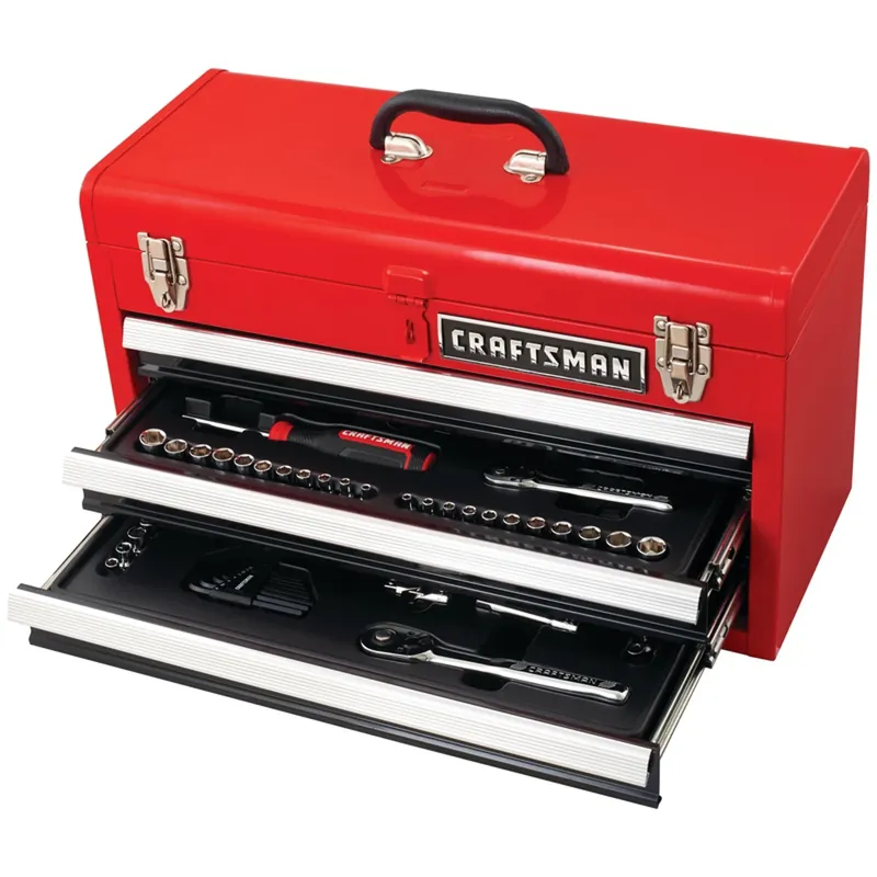104 Piece Metric And Sae Mechanic‘s Tool Set With 1/4 And 3/8 In. Drive