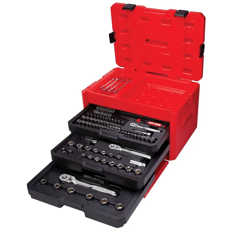 243 Piece Metric And Sae 6 Point Mechanic‘s Tool Set With Drive Sizes