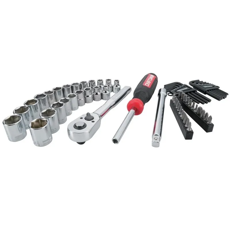 Craftsman 63‑Piece 3/8‑in. Dual‑Drive Metric & SAE Socket Set – 6‑Point