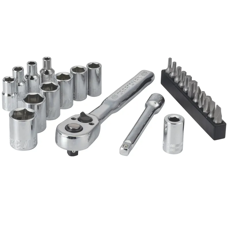 24 Piece 1/4 In. Drive Sae 6 Point Mechanic‘s Tool Set With Case