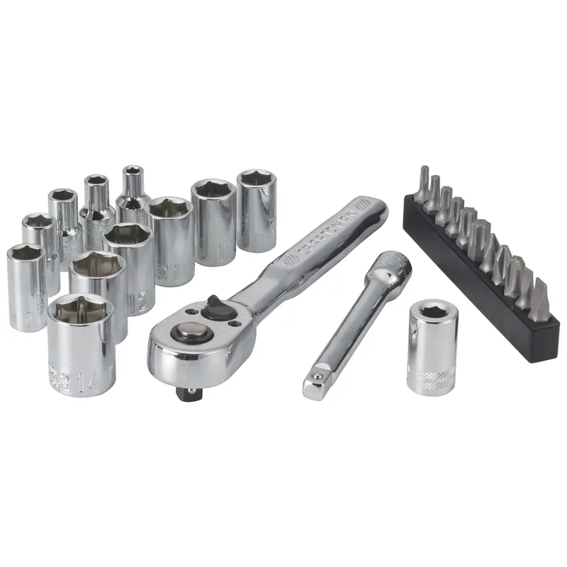 24 Piece 1/4 In. Drive Metric 6 Point Mechanic‘s Tool Set With Case