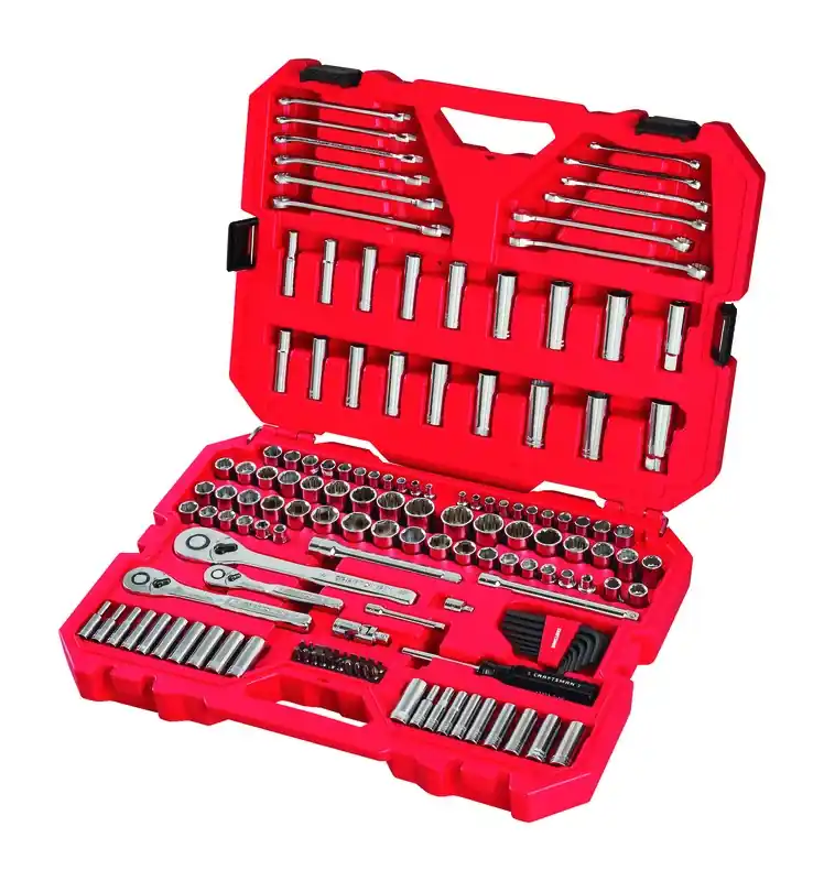 Craftsman 159 Piece Metric And Sae 6 Point Auto Mechanic‘s Tool Set With Drive Sizes
