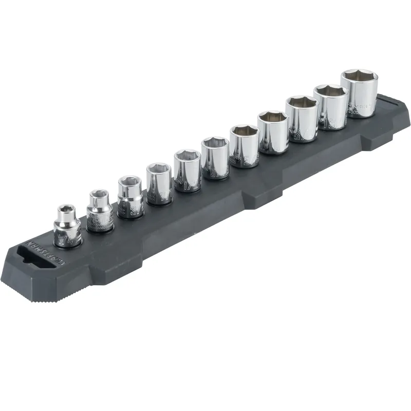 11 Piece 3/8 Inch Drive Sae 6 Point Socket Set