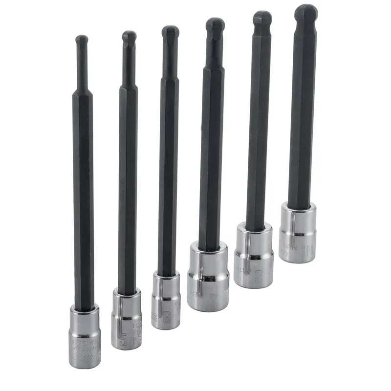 Craftsman 6-piece Metric 1/4 And 3/8 Inch Drive Long Ball Hex Bit Socket Set