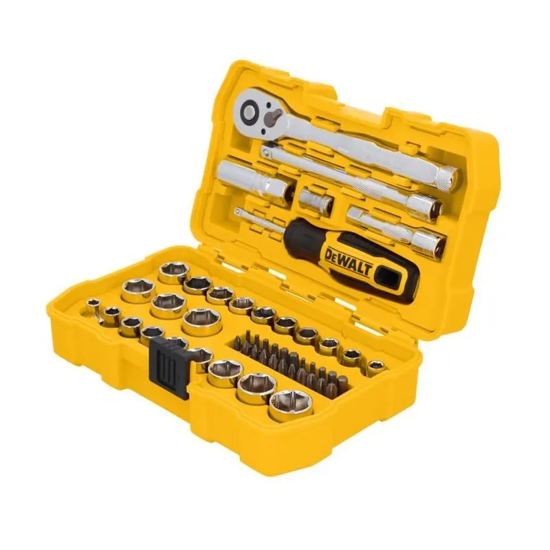 DeWalt 50‑Piece 3/8‑in. Metric/SAE Mechanic’s Socket Set – Chrome Vanadium Steel