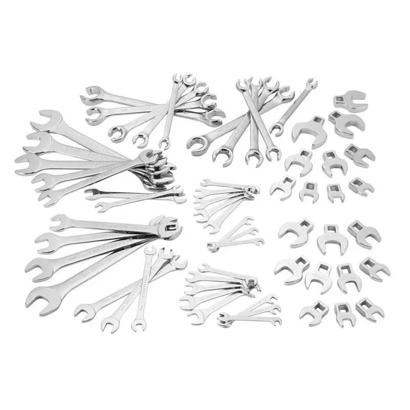 CRAFTSMAN 60‑Piece Metric & SAE Wrench Set – Polished Chrome