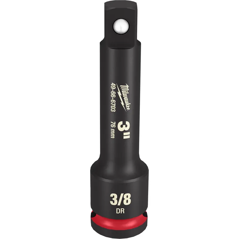 Milwaukee Shockwave 3 In. X 3/8 In. Drive SAE Impact Extension 1 Pc