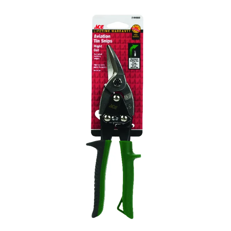10 Inch Drop Forged Steel Style Aviation Snips 19 Gauge With Safety Latch