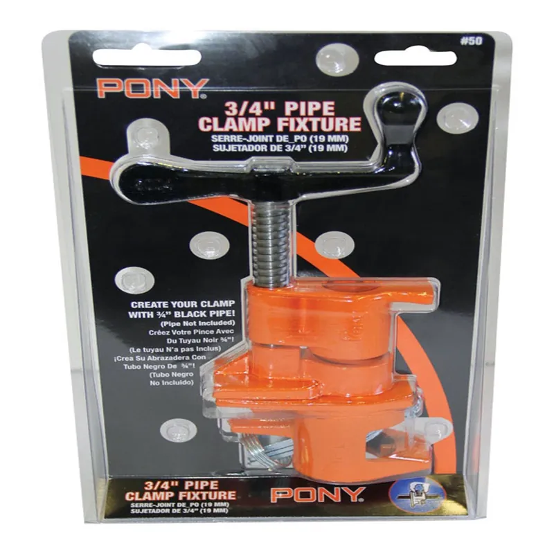 Pony Tools 50 0.75 In. Pony Bar Clamp Fixture Set For Black Pipe