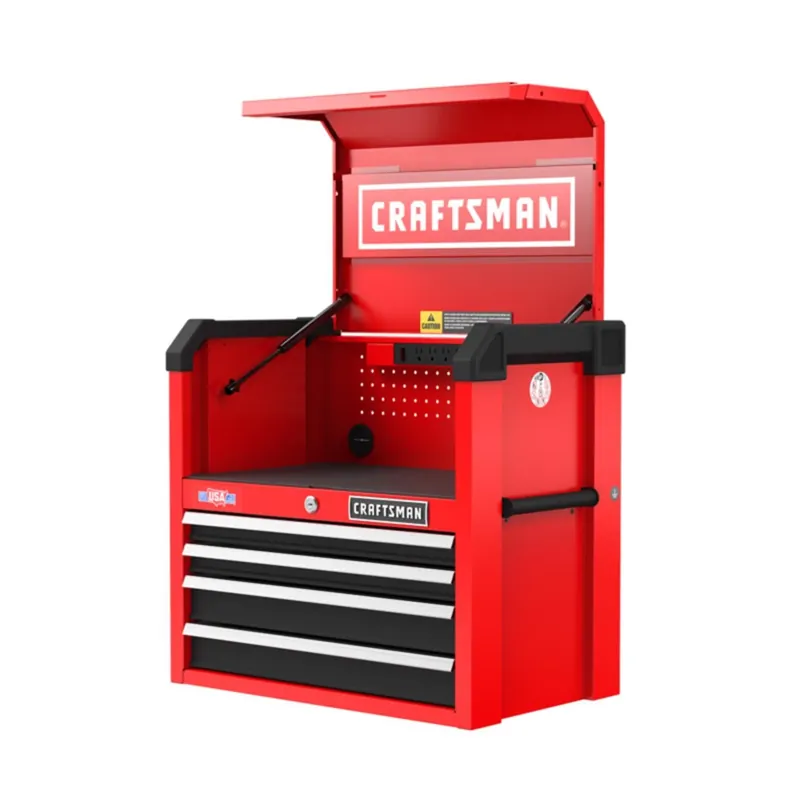 Craftsman 2000 Series 26 In. 4 Drawer Steel Tool Chest With Power Strip
