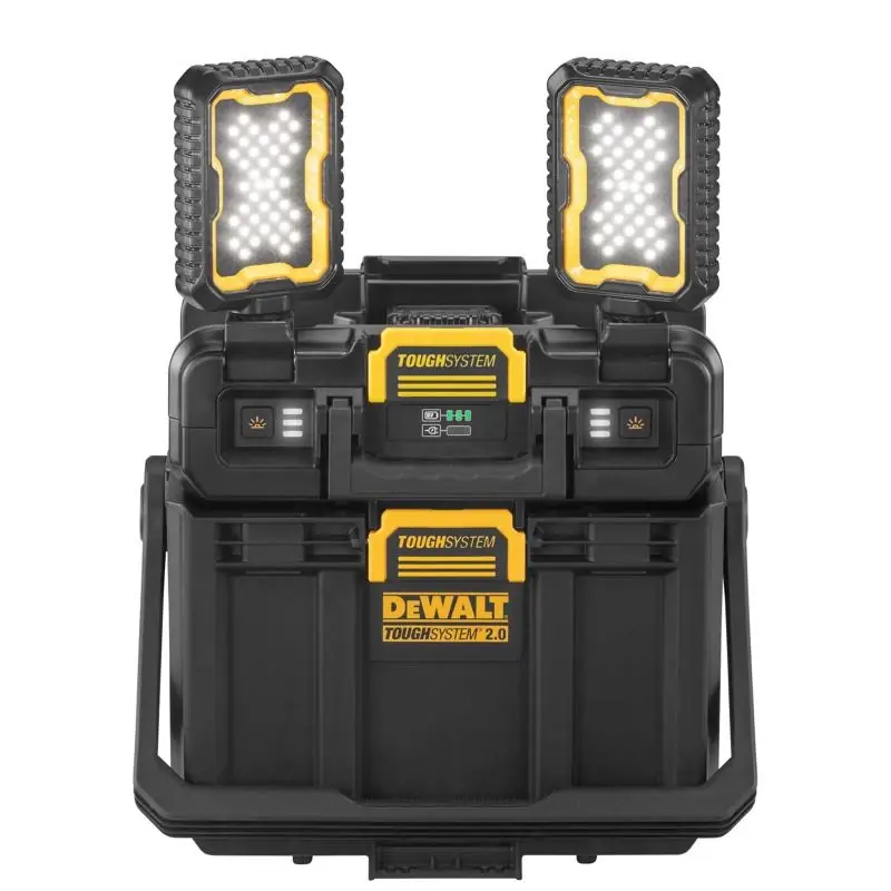 ToughSystem 2.0 Work Light With Storage, 2 LED Panels, Corded Or Cordless