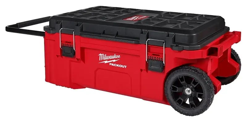 Milwaukee Packout 38 In. Rolling Modular Tool Chest Black/Red